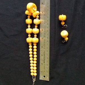 Necklace/Matching pierced earrings